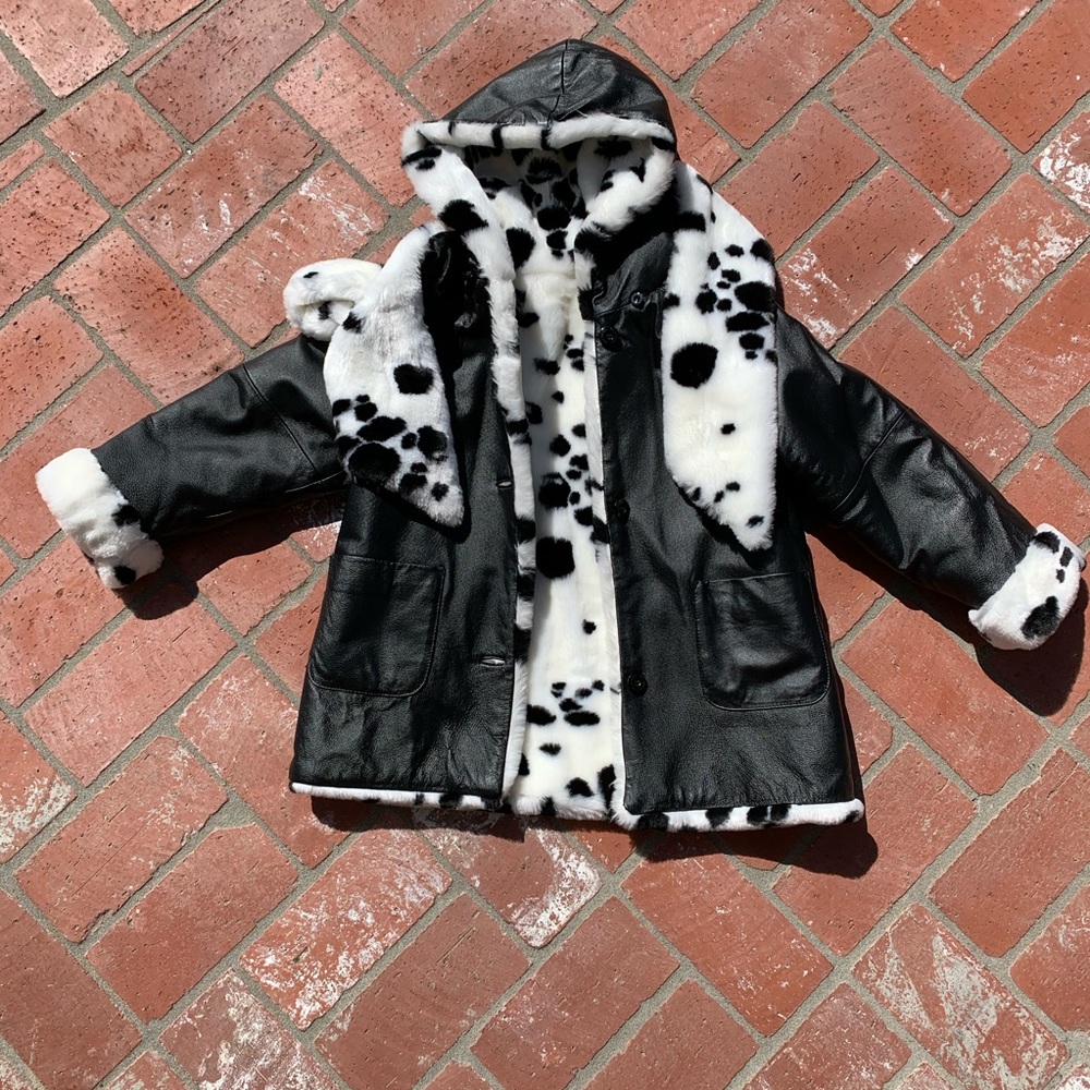 NWOT Leather Wilson’s Kids Reversible Fur Coat